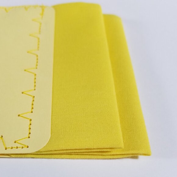 NEW Yellow 100% Cotton Pre-Folded Pocket Square Handkerchief Insert - Picture 5 of 5